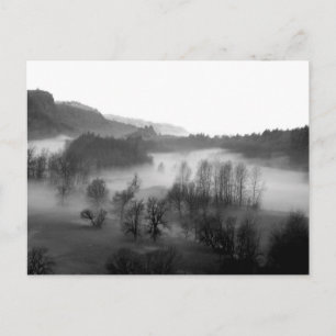 Carte Postale Foggy Columbia Gorge in Monochrome