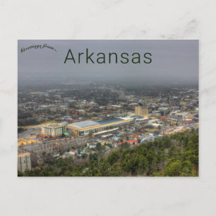 Carte Postale Foggy Day in Hot Springs Arkansas