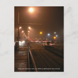 Carte Postale Foggy San Francisco...