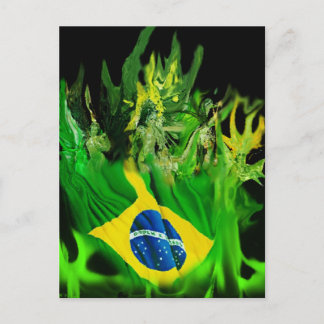 Carte Postale Fogo de Brasil