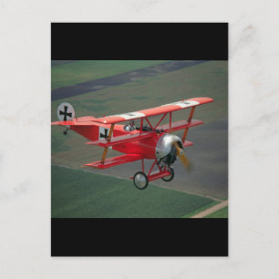 Carte Postale Fokker, réplique triplan, 1983_Classic Aviation