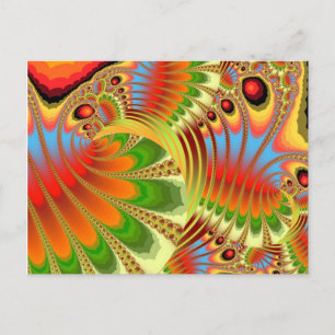 Carte Postale Foliage d'automne Fantacy Fractal