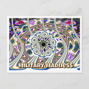Carte Postale Folie Militaire (vous pouvez changer les mots)