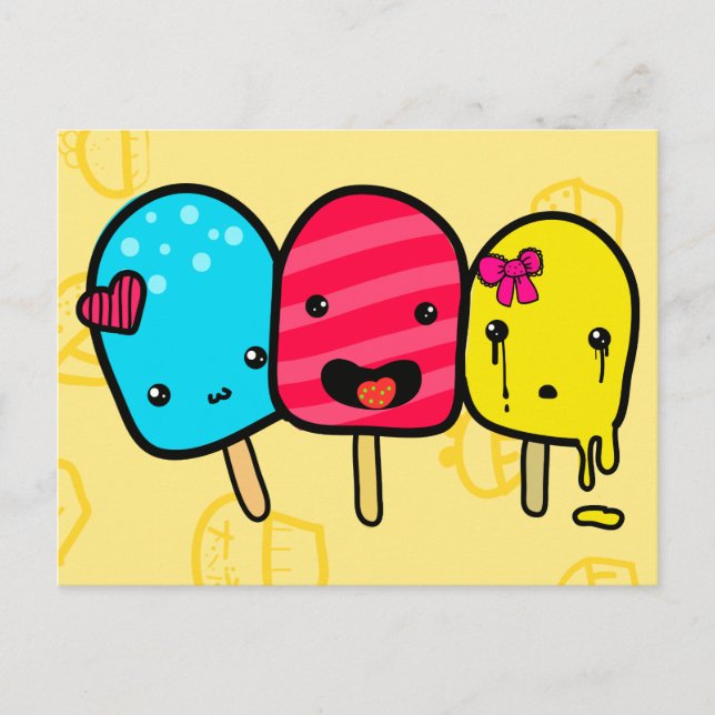 Carte Postale Folie Pop (Devant)