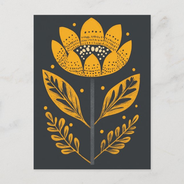 Carte Postale Folk Bloom #233 (Devant)