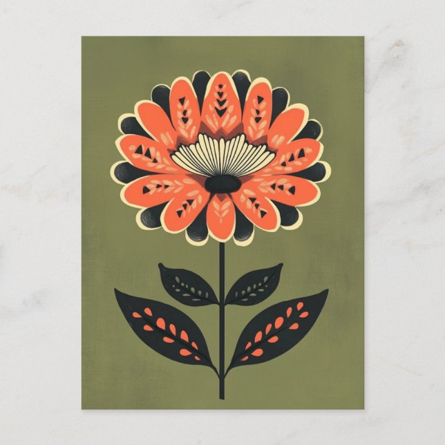 Carte Postale Folk Bloom #234 (Devant)