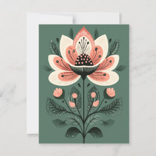 Carte Postale Folk Bloom #239