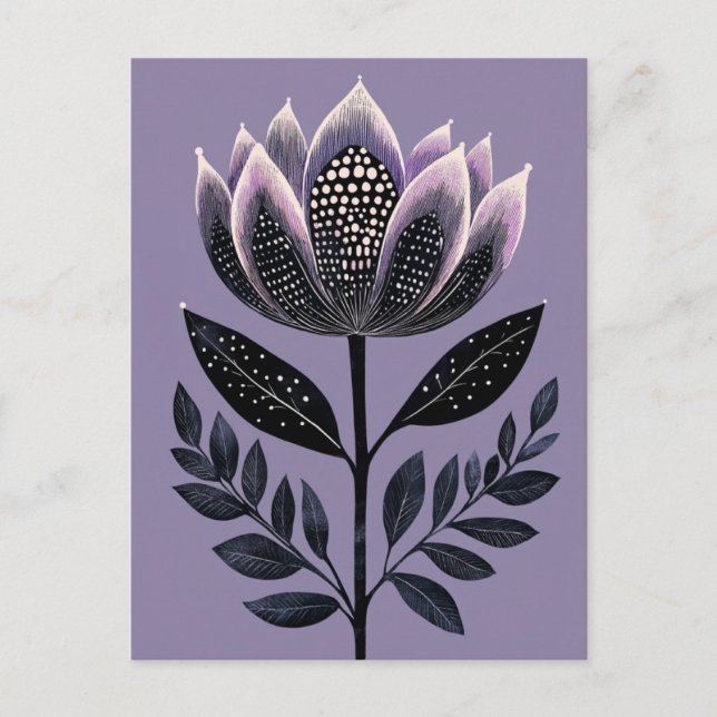 Carte Postale Folk Bloom #245 (Devant)