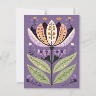 Carte Postale Folk Bloom No.255