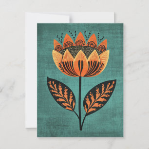 Carte Postale Folk Bloom No.256