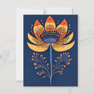 Carte Postale Folk Bloom No.261