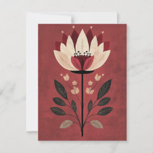 Carte Postale Folk Bloom No.272