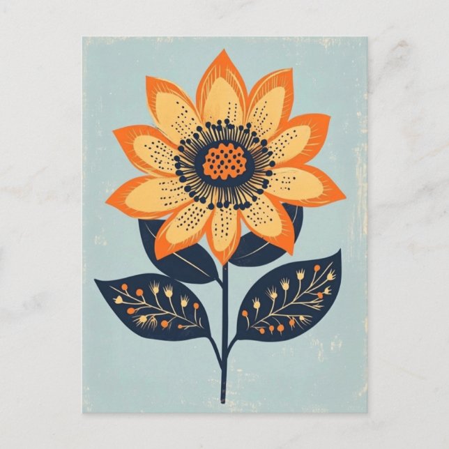 Carte Postale Folk Bloom No.273 (Devant)