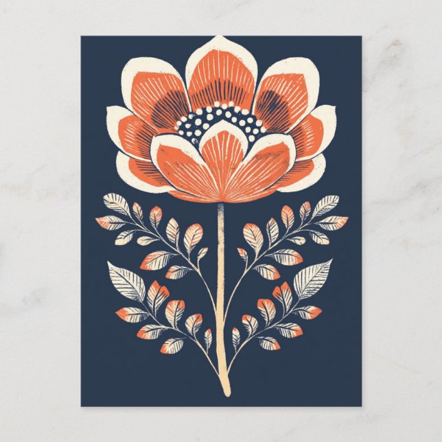 Carte Postale Folk Bloom No.278 (Devant)