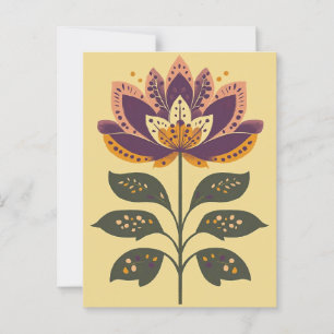 Carte Postale Folk Bloom No.279
