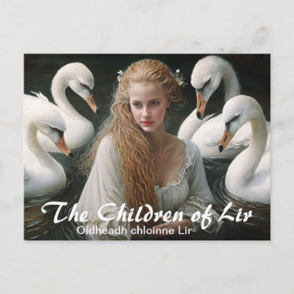 Carte Postale Folklore irlandais Les enfants de Lir