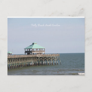 Carte Postale Folly Beach SC, Jetée, Charleston, Photographie