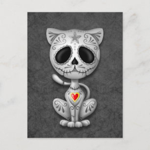 Carte Postale Foncé Zombie Sucre Kitten