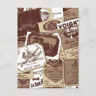 Carte Postale Fond d'écran vintage Étiquette