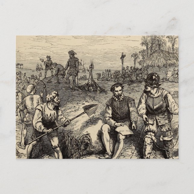 Carte Postale Fondation de St. Augustine, Floride 1565 (Devant)