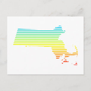 Carte Postale fondu de refroidissement de massachusetts