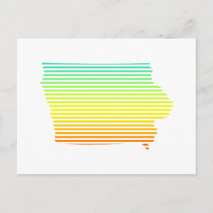 Carte Postale fondu de refroidissement iowa