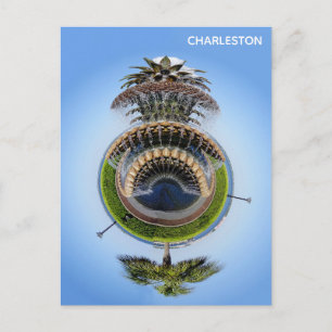 Carte Postale Fontaine à l'ananas de Charleston en Caroline du S