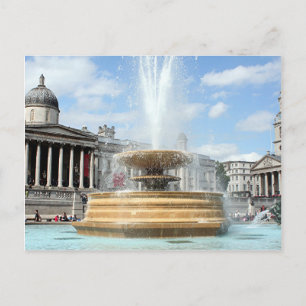 Carte Postale Fontaine Carré Trafalgar Londres