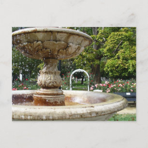 Carte Postale Fontaine dans le parc