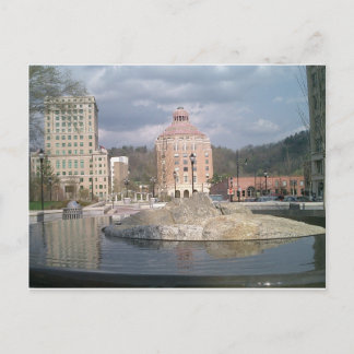 Carte Postale Fontaine d'Asheville nc