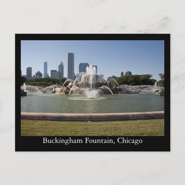 Carte Postale Fontaine de Buckingham, Chicago (Devant)