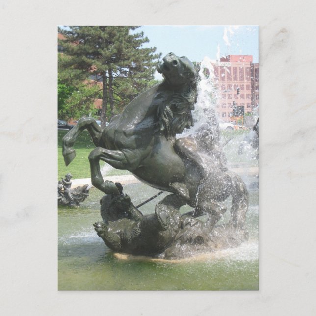 Carte Postale Fontaine de Kansas City (Devant)
