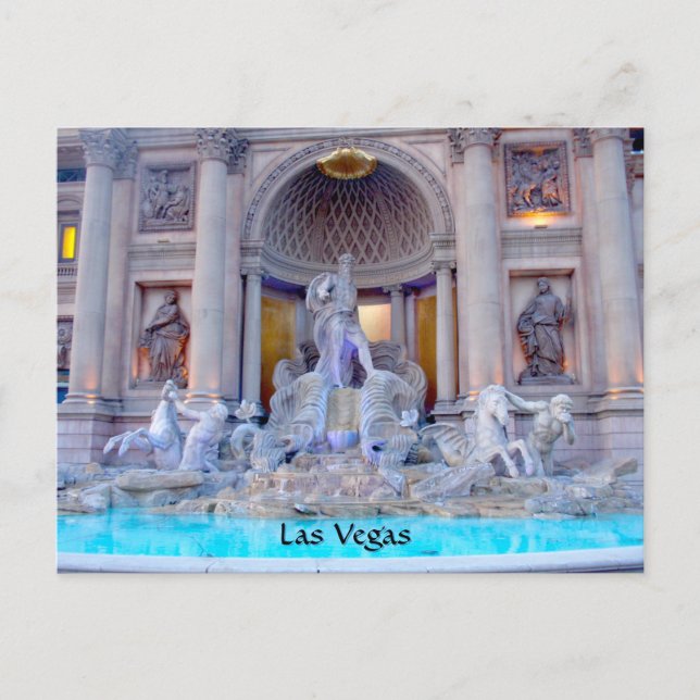 Carte Postale Fontaine de Las Vegas (Devant)