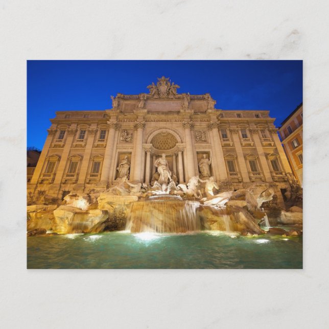 Carte Postale Fontaine de Trevi (Devant)