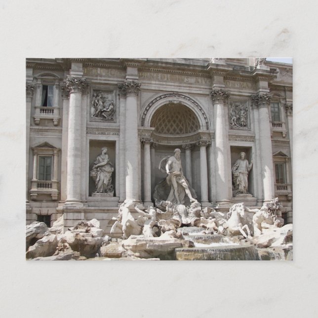 Carte Postale Fontaine de Trevi (Devant)