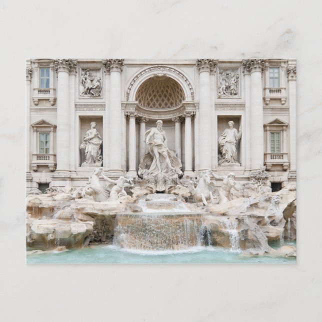 Carte Postale Fontaine de Trevi (italienne : Fontana di Trevi) (Devant)