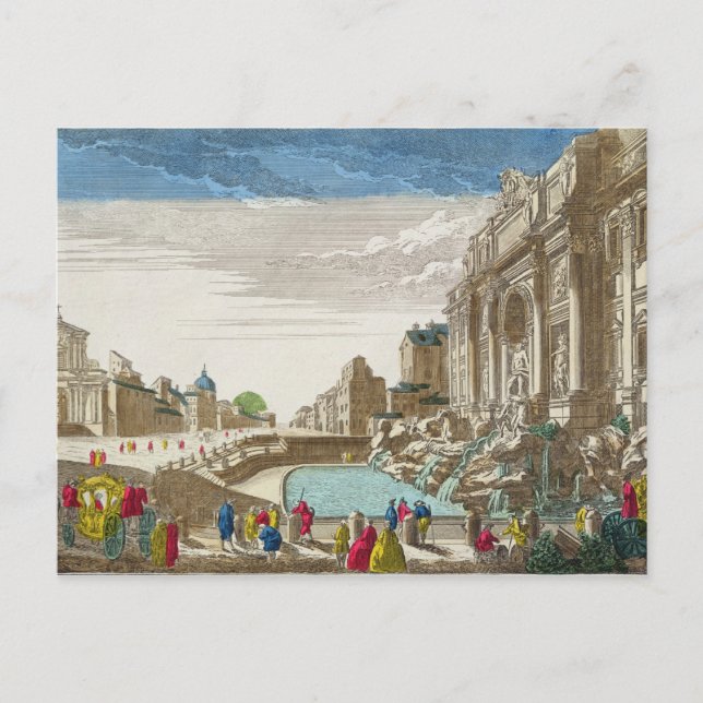 Carte Postale Fontaine de Trevi, Rome (Devant)