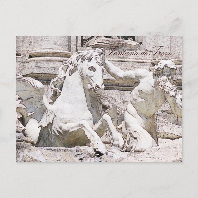 Carte Postale Fontaine de Trevi, Rome (Devant)