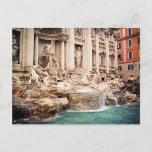Carte Postale Fontaine de Trévi, Rome