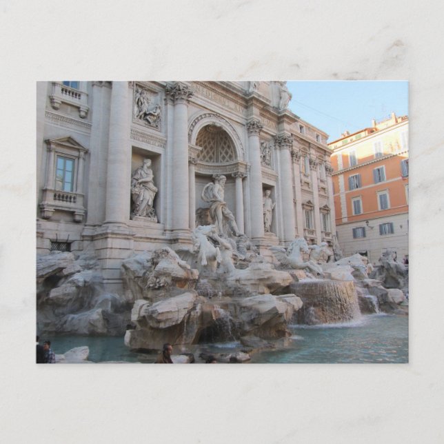 Carte Postale Fontaine de Trevi Rome, Italie (Devant)