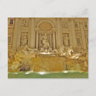 Carte Postale Fontaine de Trevi - Rome, Italie