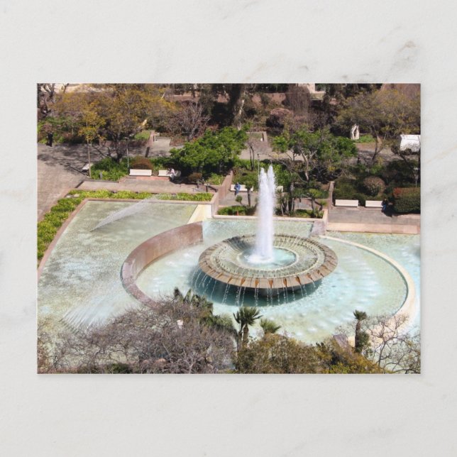 Carte Postale Fontaine Dowtown Los Angeles (Devant)