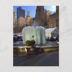 Carte Postale Fontaine Froide Bryant Park Manhattan New York NYC