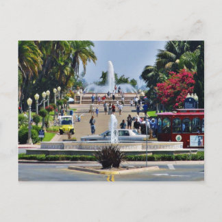 Carte Postale Fontaines du parc Balboa Prado Gaslights