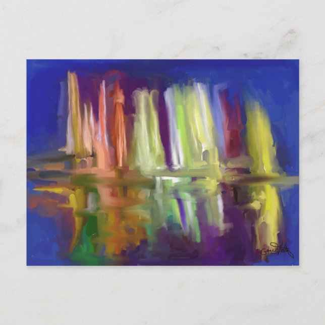 Carte Postale Fontaines magiques de Lima (Devant)