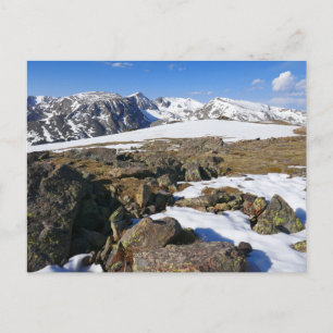 Carte Postale Fonte de neige dans les montagnes Rocheuses
