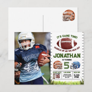 Carte Postale Football Anniversaire garçon