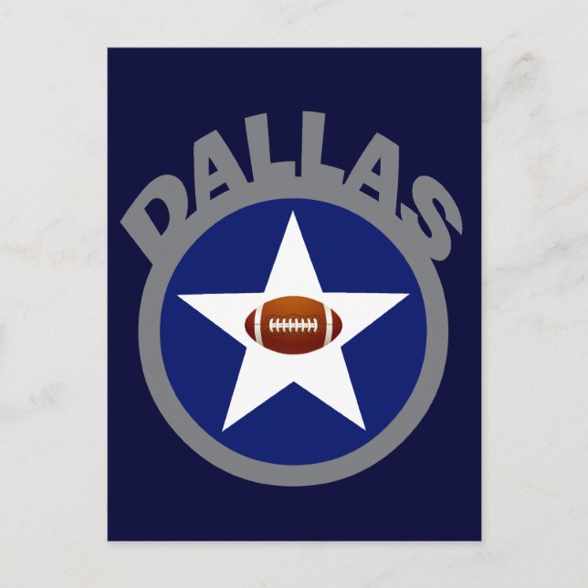 CARTE POSTALE FOOTBALL DALLAS (Devant)