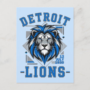 Carte Postale football des Detroit Lions