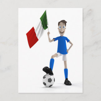 Carte Postale Football en Italie
